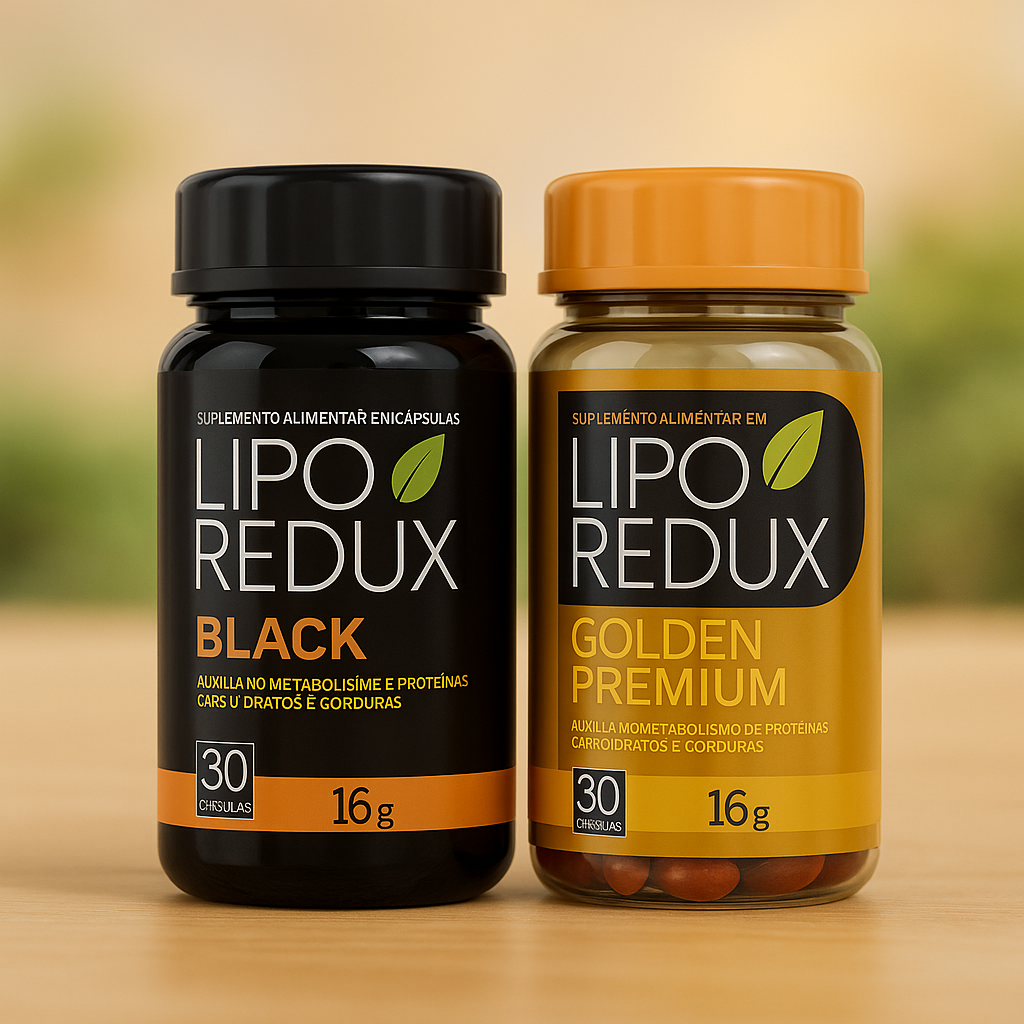 Lipo Redux™ Black + Golden Pack 2 — Plano 60 Dias